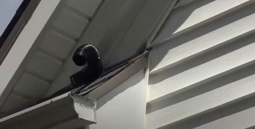 NOVEMBER 2, 2021 - Pictured here is a Bat Valve installed on a roof in Ohio by the Cottoms Wildlife Removal company. The Bat Valve is a versatile one way exclusion device used to get bats out. The Bat Valve is a one-way door device designed to aid in the removal of bats from buildings. This bat eviction tool has three options to fit over a common bat entry point: gable vents, soffit returns, ridge vents, brick openings, frieze boards, and other construction gaps.