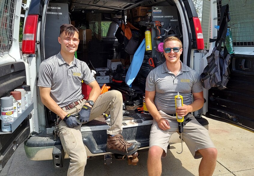Pictured Here Are CRW Insulation Installers Alex Svensen And Tyler Phillips At Work In Ohio