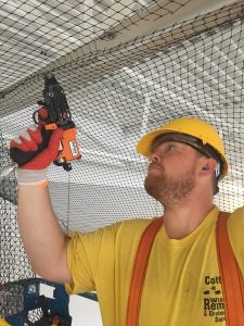 Bird Netting Installation Process